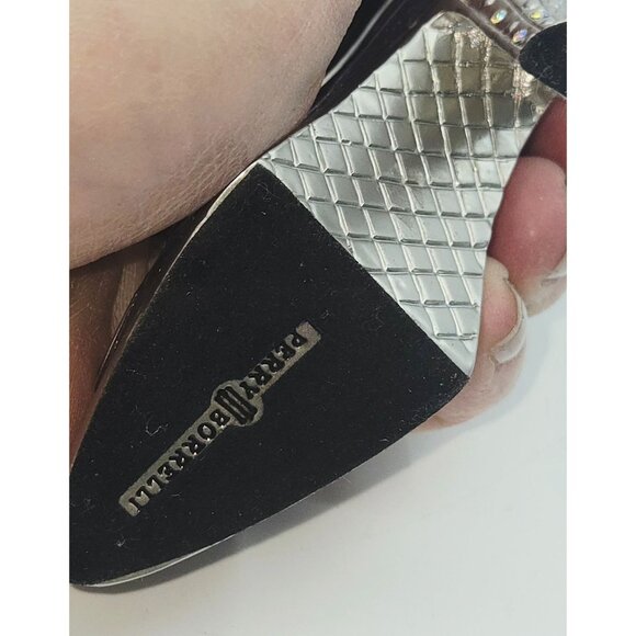 Perry Borrelli High Heel Shoe Trinket Box Rhinestones, enameled & Hinged Lid - Picture 6 of 6
